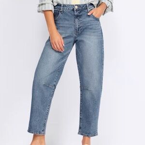 KUT Ashley High Rise Slouchy Barrel Straight Leg Jean 8
